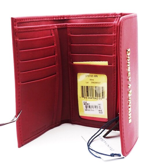 DOONEY & BOURKE Italian Burguny Color Leather Wallet Organizer - Picture 7 of 9